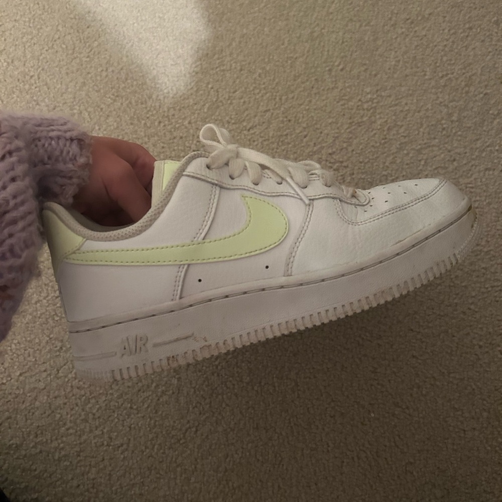 Yellow Nike Airforces